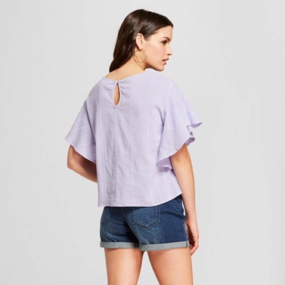Universal Thread Ruffle Sleeve Top - Picture 2 of 3